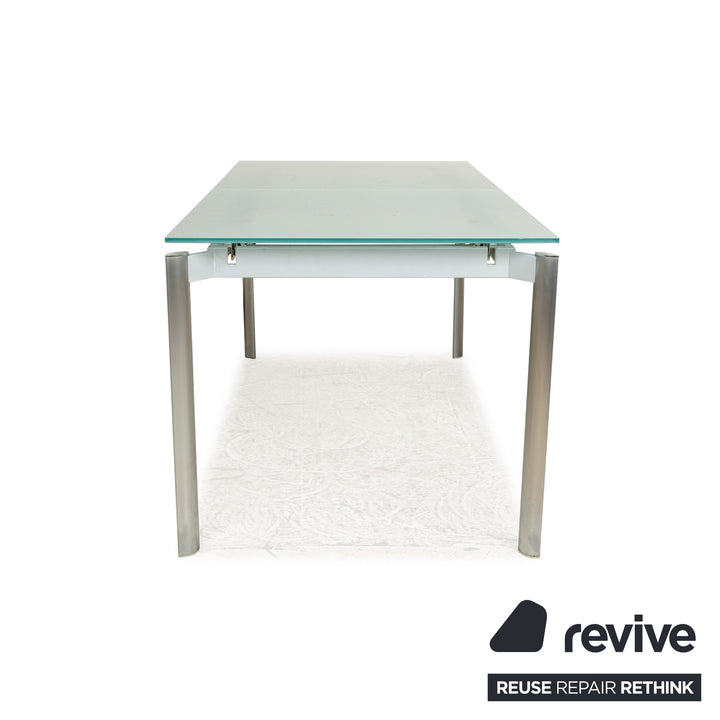 Kristalia Glass Dining Table Silver Manual Function