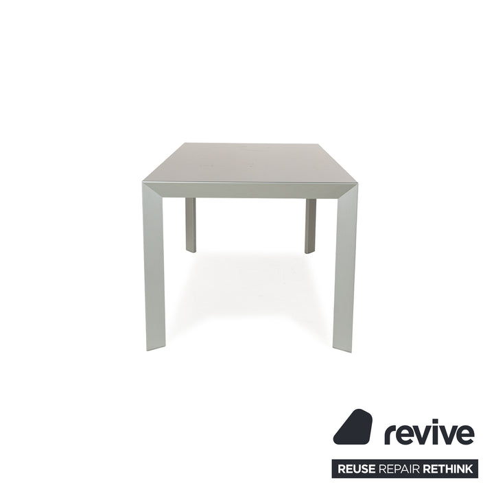 Kristalia Nori Glass Dining Table Grey 166 x 90 x 75 cm