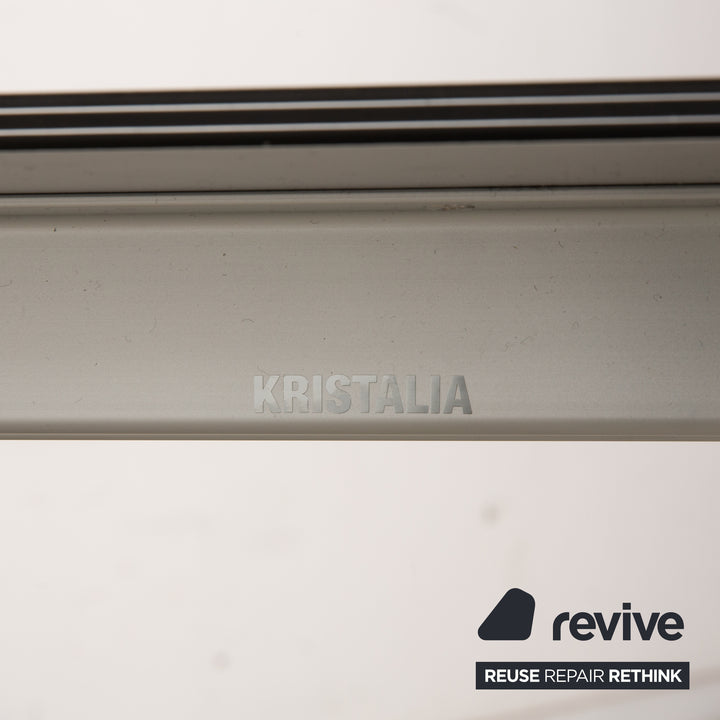 Kristalia Sushi Aluminium Esstisch Grau Ausziehfunktion 150/187/225 x 75 x 90