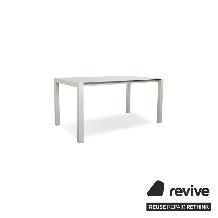 Kristalia Sushi Aluminium Esstisch Grau Ausziehfunktion 150/187/225 x 75 x 90