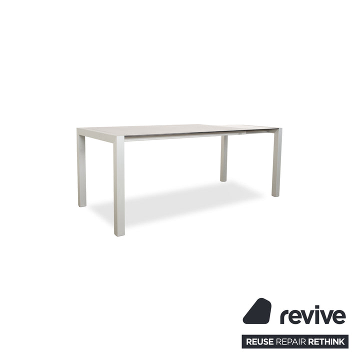 Kristalia Sushi Aluminium Esstisch Grau Ausziehfunktion 150/187/225 x 75 x 90