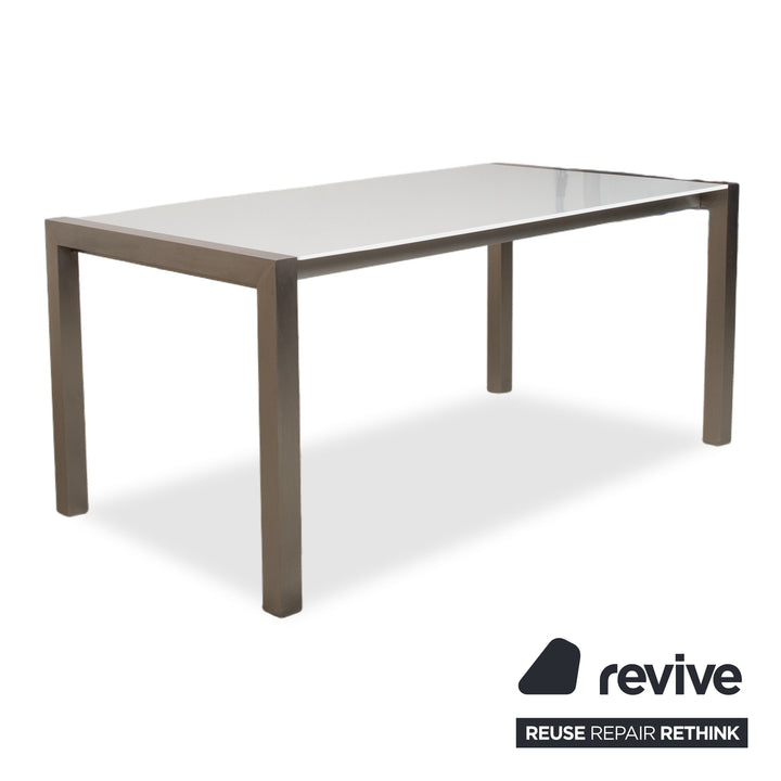 Table à manger extensible Kristalia Sushi Bois Blanc Argent 170-260 x 90 cm