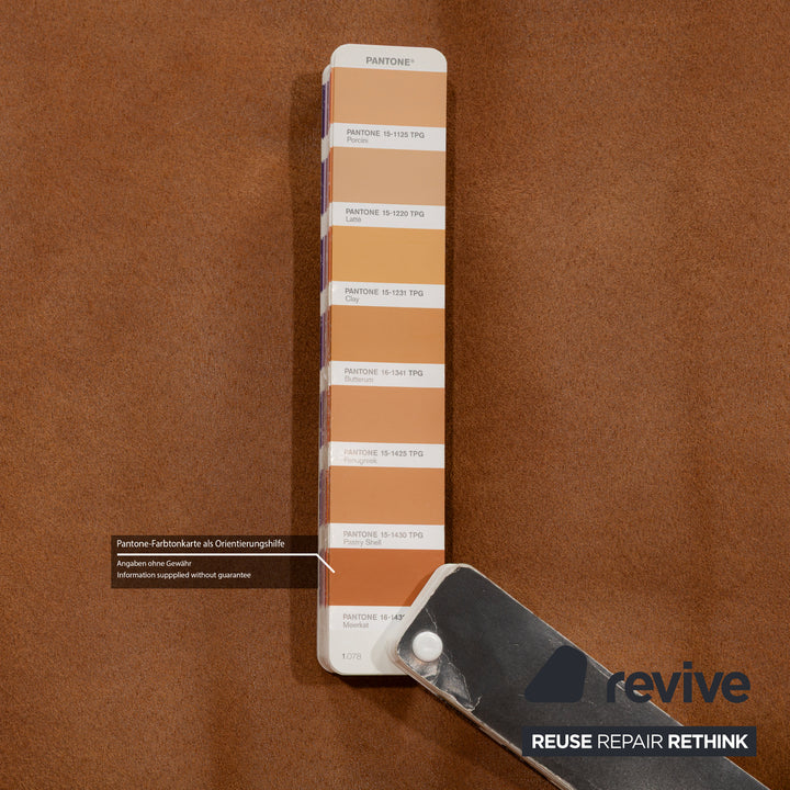 K+W Polstermöbel Soul 7135 fabric corner sofa brown camel chaise longue left sofa couch manual function