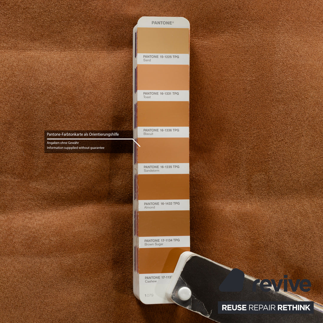 K+W Polstermöbel Soul 7135 Fabric Stool Brown Camel