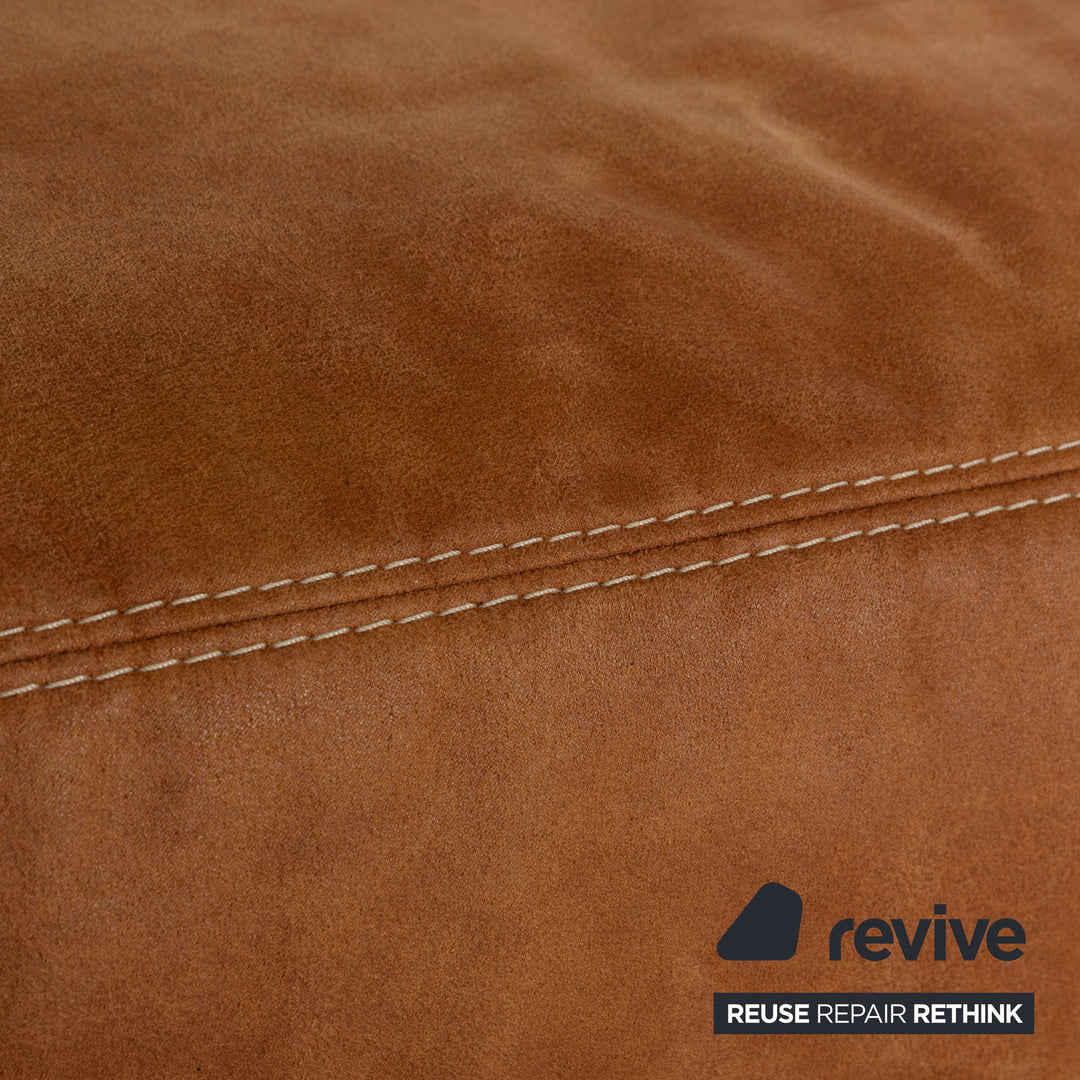 K+W Polstermöbel Soul 7135 Fabric Stool Brown Camel