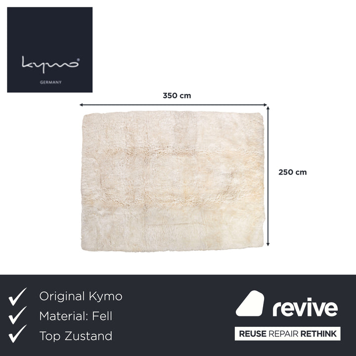 Kymo Fell Teppich Creme Beige 350 x 250 cm