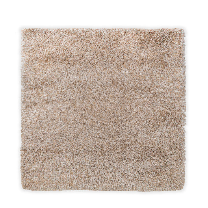 Kymo SG Granite Premium Polyester Teppich Weiß Creme Beige 254 x 254 cm
