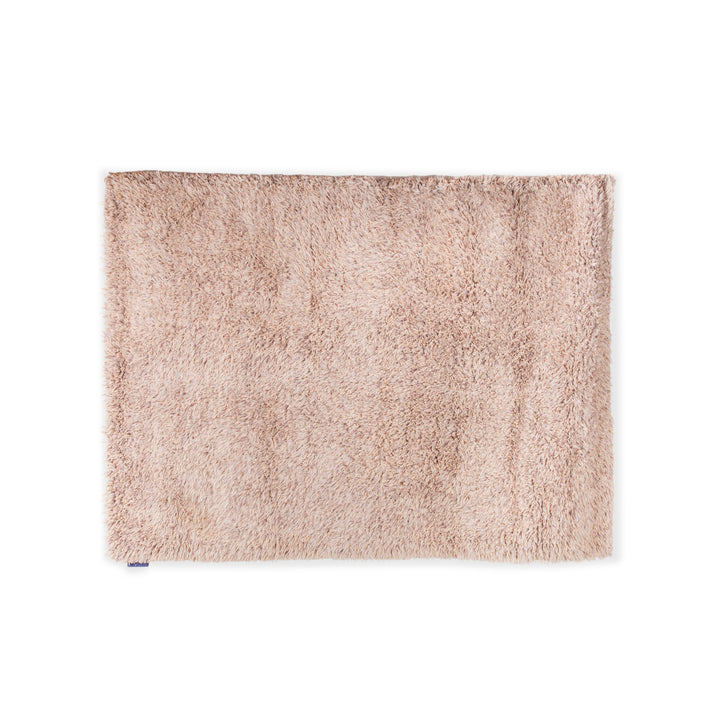 Alfombra de lana Kymo beige crema marrón claro lana virgen 178 x 207 cm