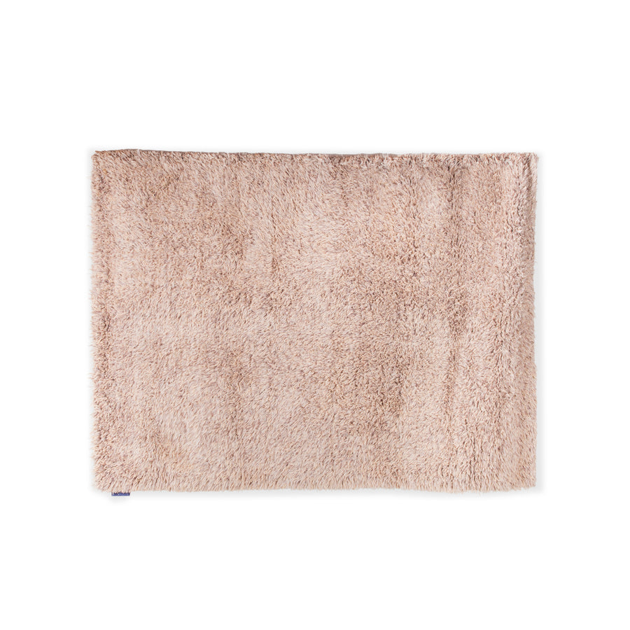 Kymo Woll Teppich Beige Creme Hellbraun Schurwolle 178 x 207 cm