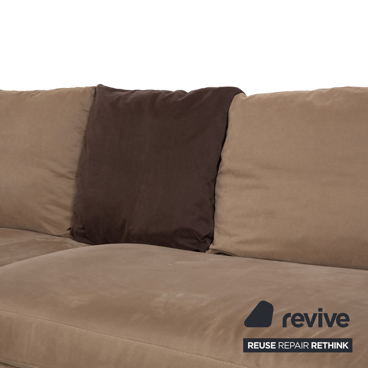 La Nouva Casa Luca Fabric Corner Sofa Beige Sofa Couch