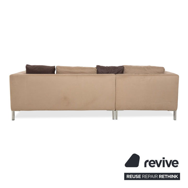 La Nouva Casa Luca Fabric Corner Sofa Beige Sofa Couch