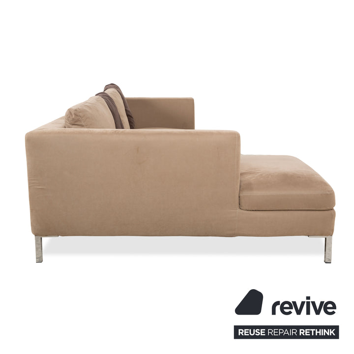 La Nouva Casa Luca Fabric Corner Sofa Beige Sofa Couch