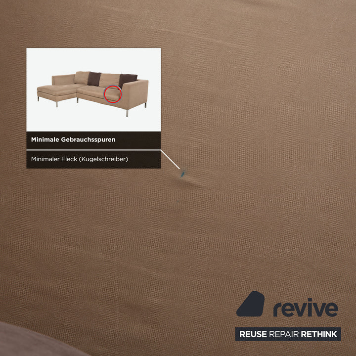 La Nouva Casa Luca Fabric Corner Sofa Beige Sofa Couch