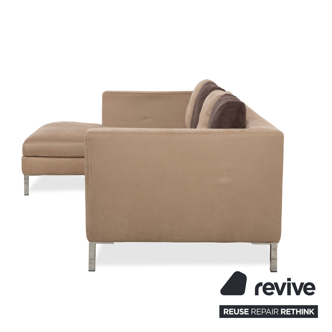 La Nouva Casa Luca Fabric Corner Sofa Beige Sofa Couch