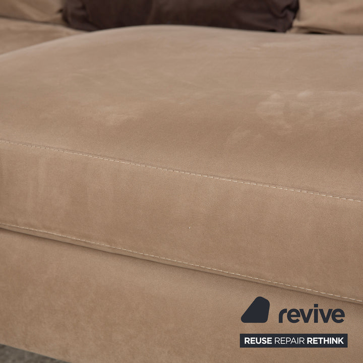 La Nouva Casa Luca Fabric Corner Sofa Beige Sofa Couch