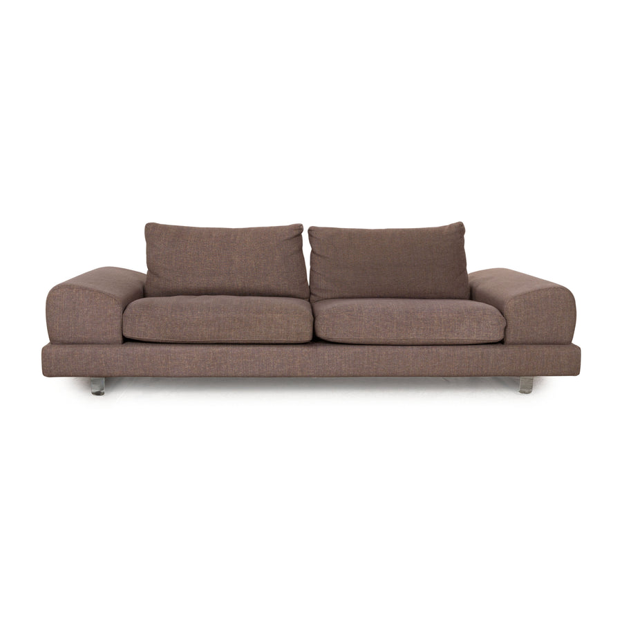 La Nuova Casa Bloom Fabric Two Seater Brown Manual Function Sofa Couch