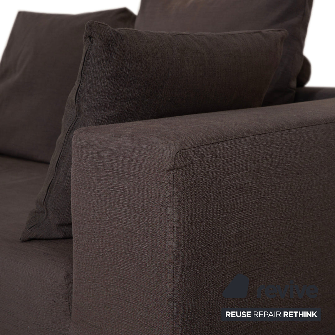 La Nuova Casa Granada Fabric Corner Sofa Brown Grey Sofa Couch