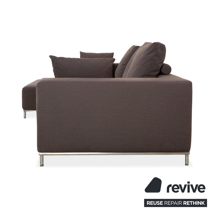 La Nuova Casa Granada Stoff Ecksofa Braun Grau Sofa Couch