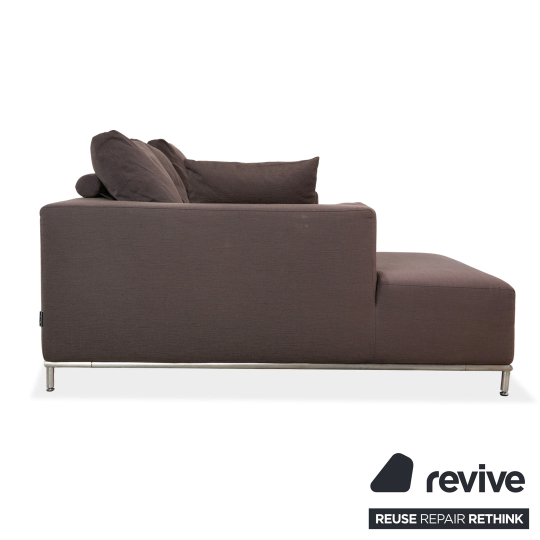 La Nuova Casa Granada Stoff Ecksofa Braun Grau Sofa Couch