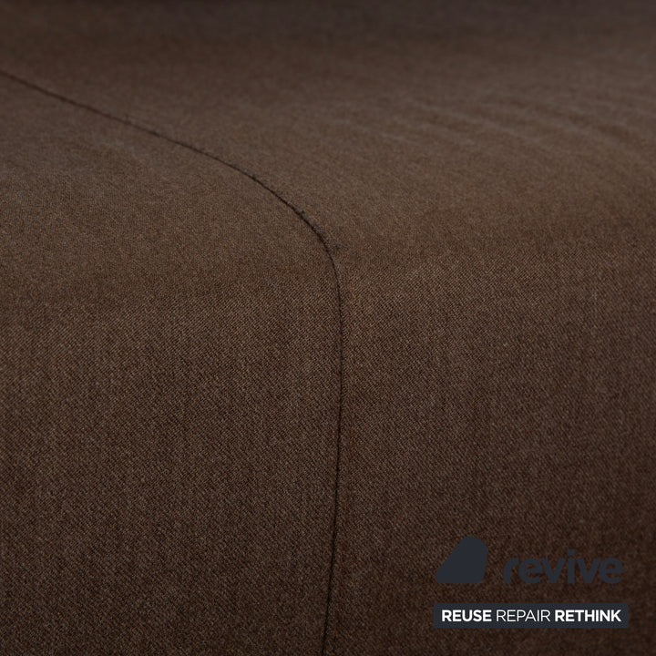 La Nuova Casa Granada Stoff Ecksofa Braun Grau Schlamm Sofa Couch