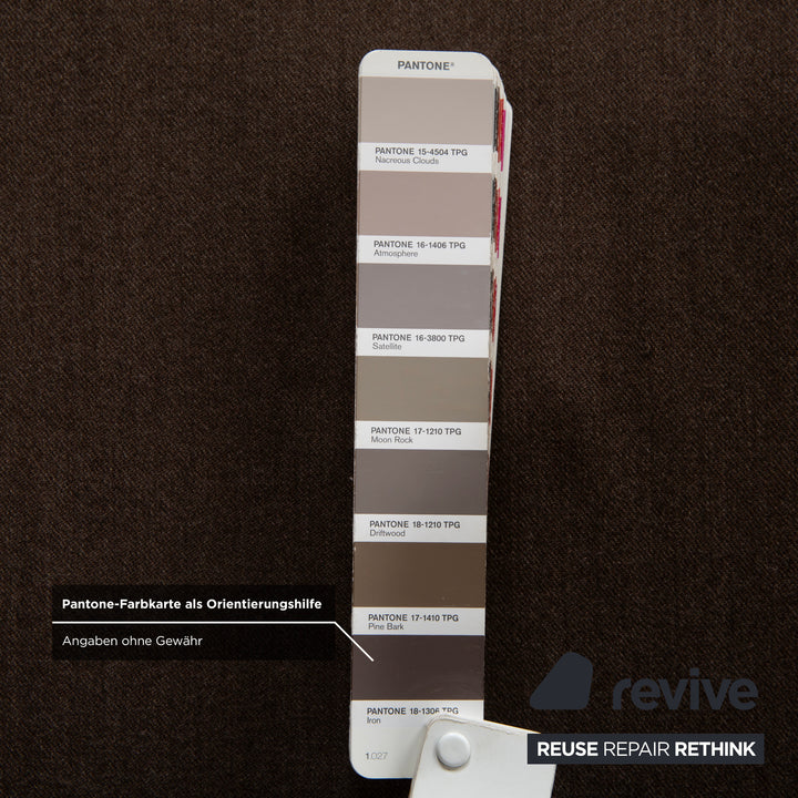 La Nuova Casa Granada Stoff Ecksofa Braun Grau Schlamm Sofa Couch