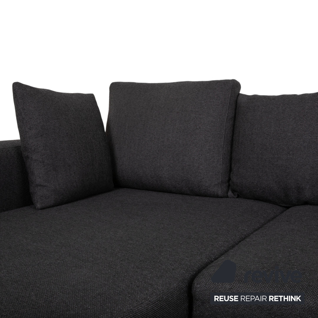 La Nuova Casa Granada Stoff Ecksofa Grau Anthrazit Sofa Couch