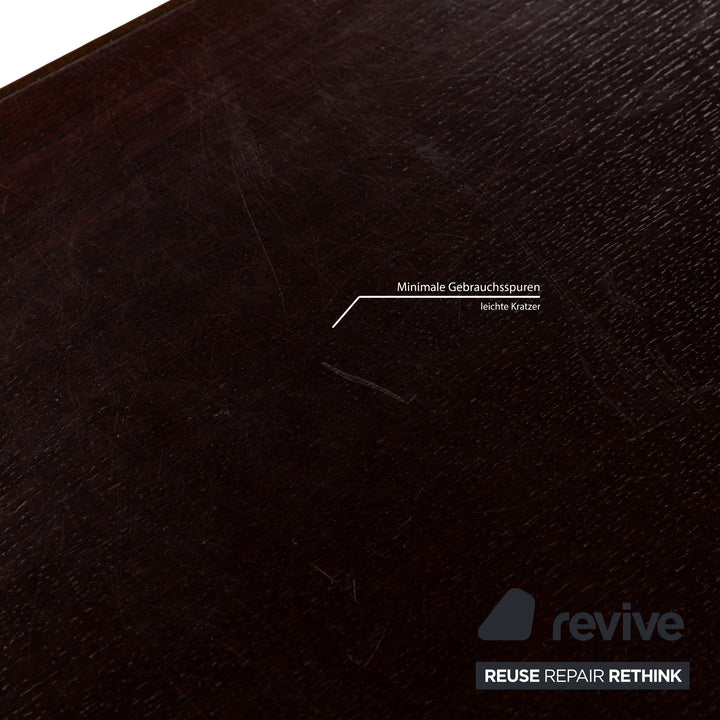 La Nuova Casa Holz Sideboard Dunkelbraun Rot Lowboard Schubladen