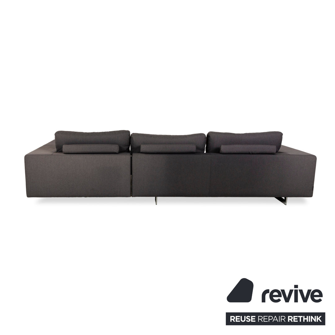 La Nuova Casa LED Fabric Corner Sofa Gray Sofa Couch La Nuova Casa