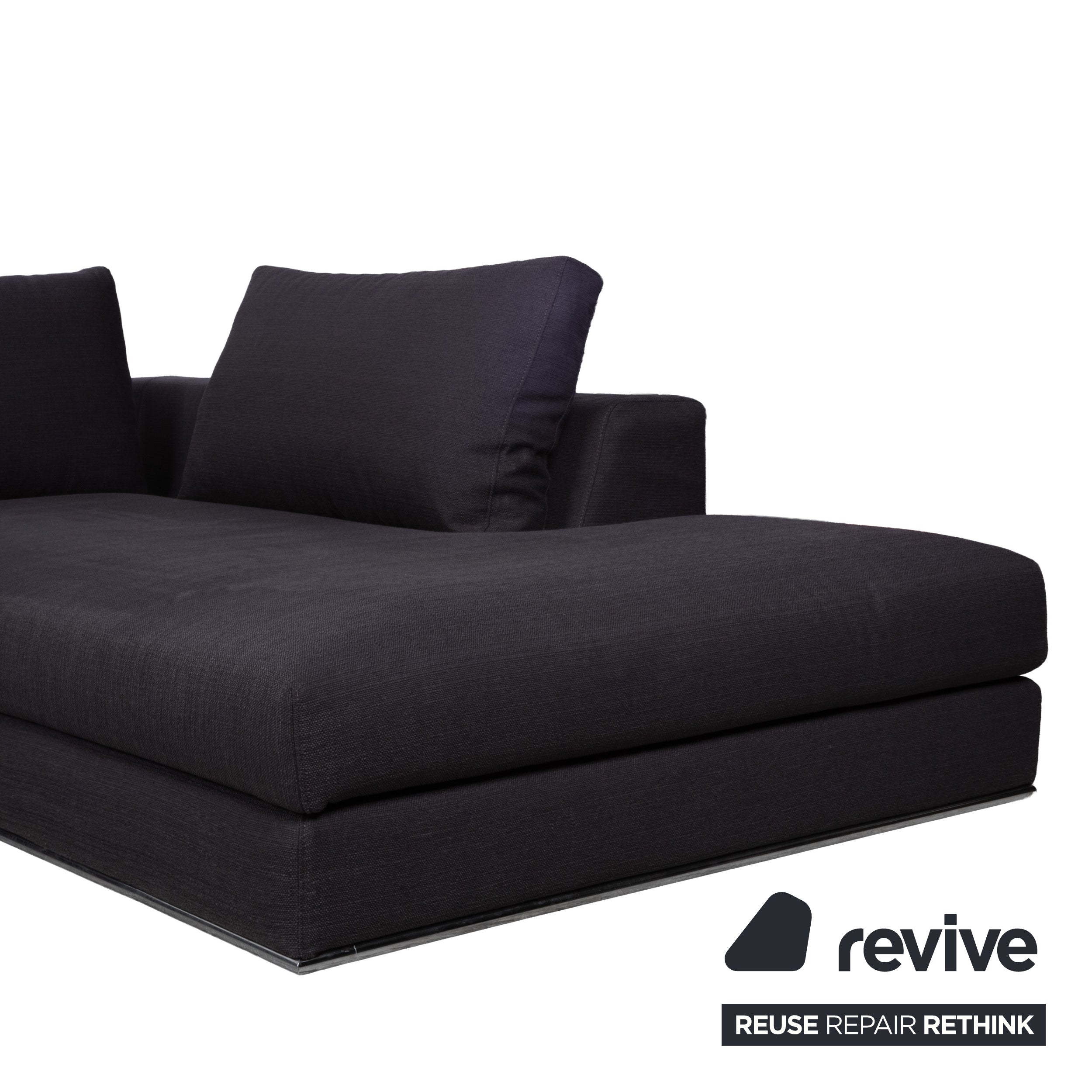 La Nuova Casa Liverpool Fabric Corner Sofa Blue Grey Sofa Couch