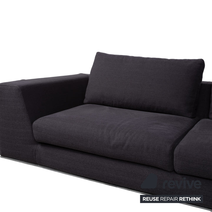 La Nuova Casa Liverpool Stoff Ecksofa Blau Grau Sofa Couch