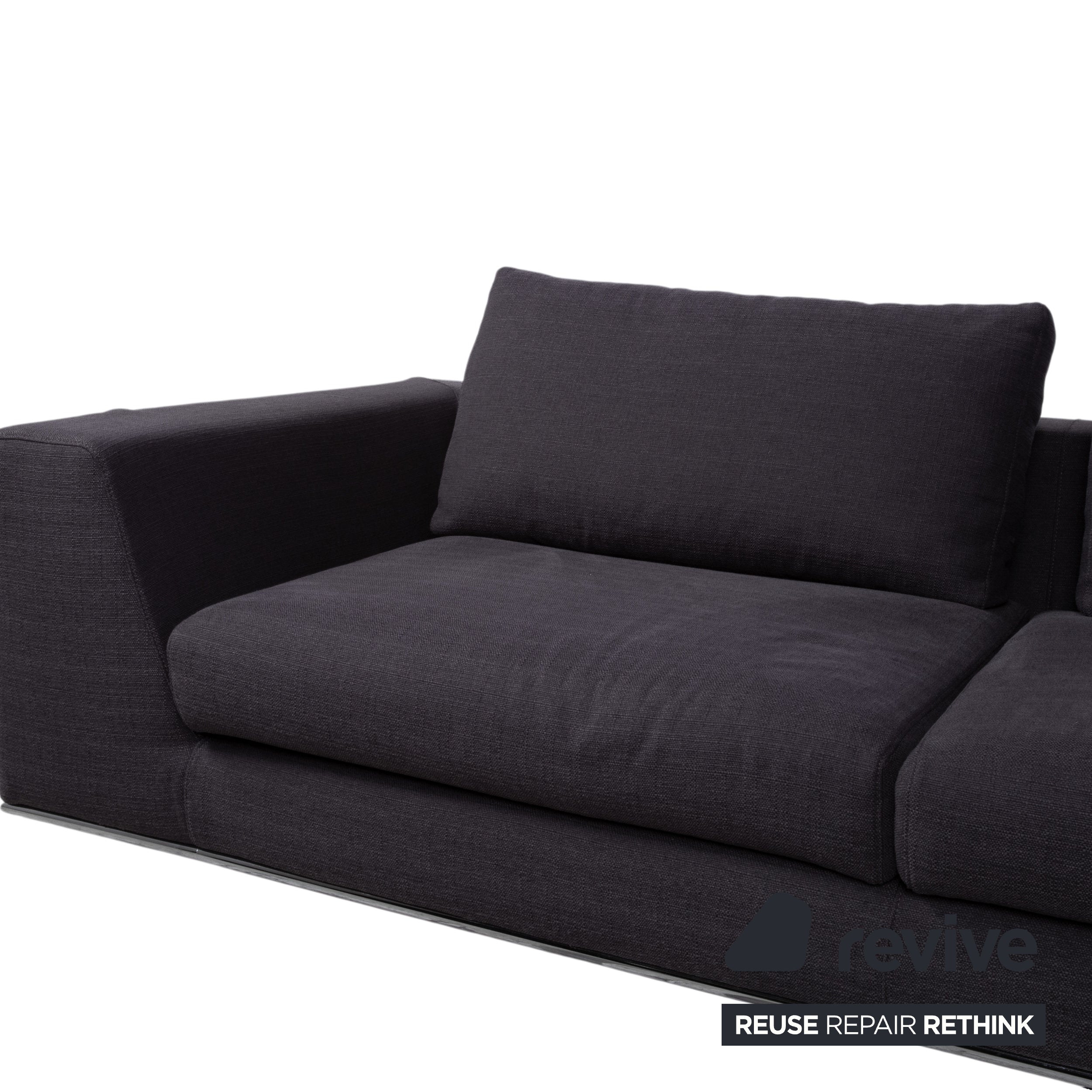 La Nuova Casa Liverpool Fabric Corner Sofa Blue Grey Sofa Couch