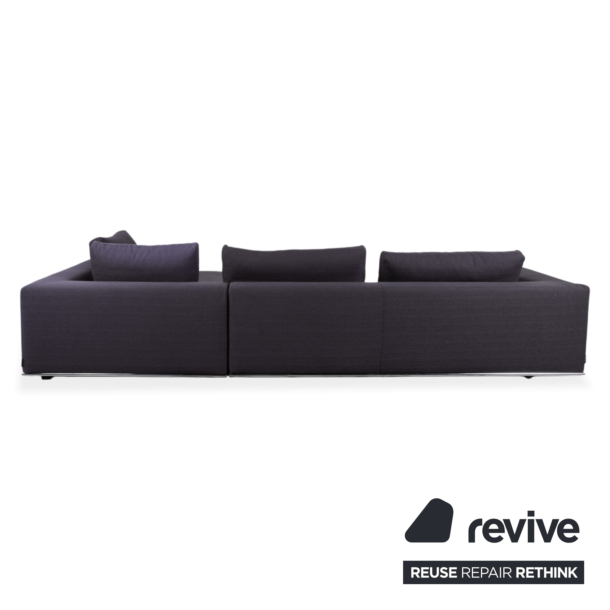 La Nuova Casa Liverpool Fabric Corner Sofa Blue Grey Sofa Couch