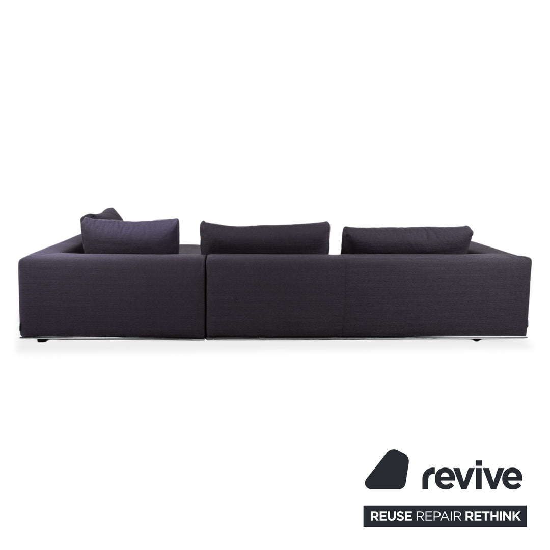 La Nuova Casa Liverpool Stoff Ecksofa Blau Grau Sofa Couch