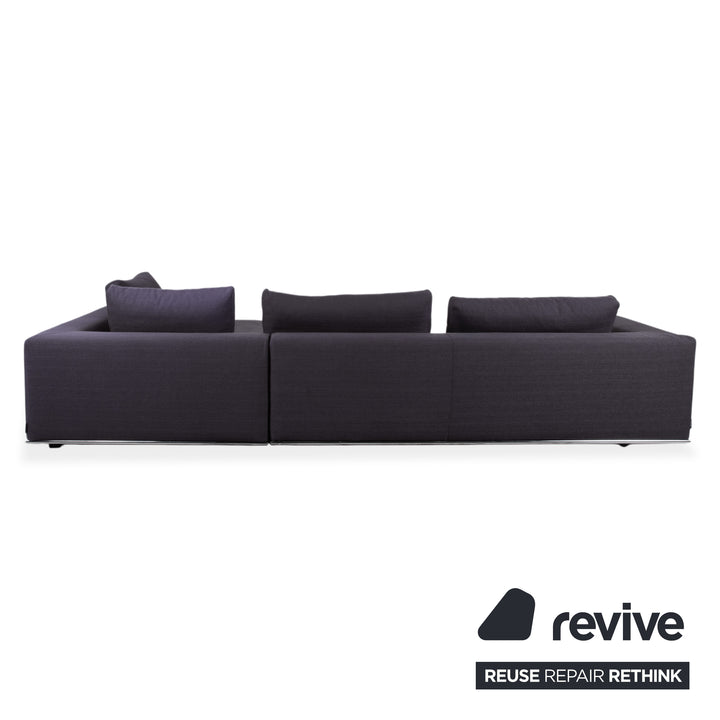 La Nuova Casa Liverpool Stoff Ecksofa Blau Grau Sofa Couch