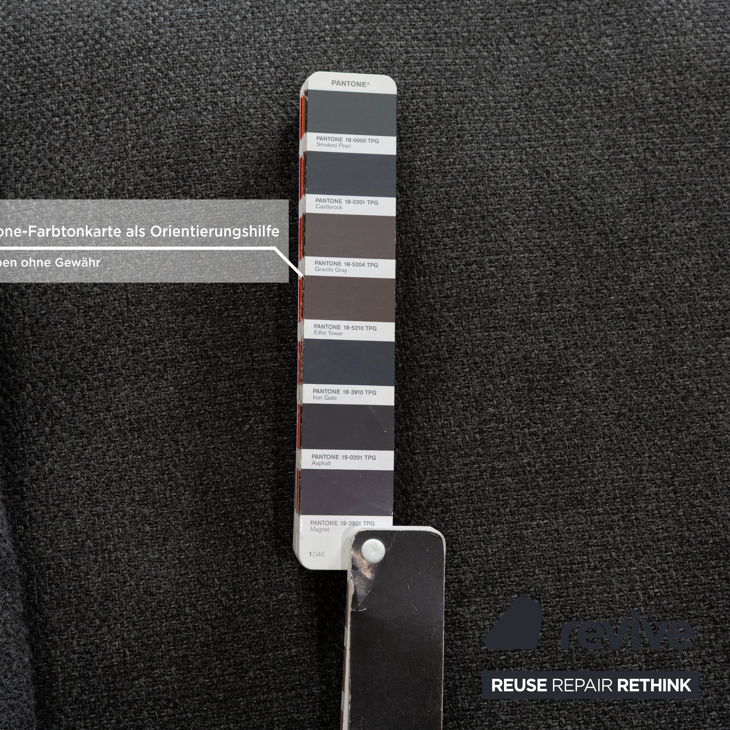 La Nuova Casa Liverpool Stoff Ecksofa Grau Recamiere links Sofa Couch