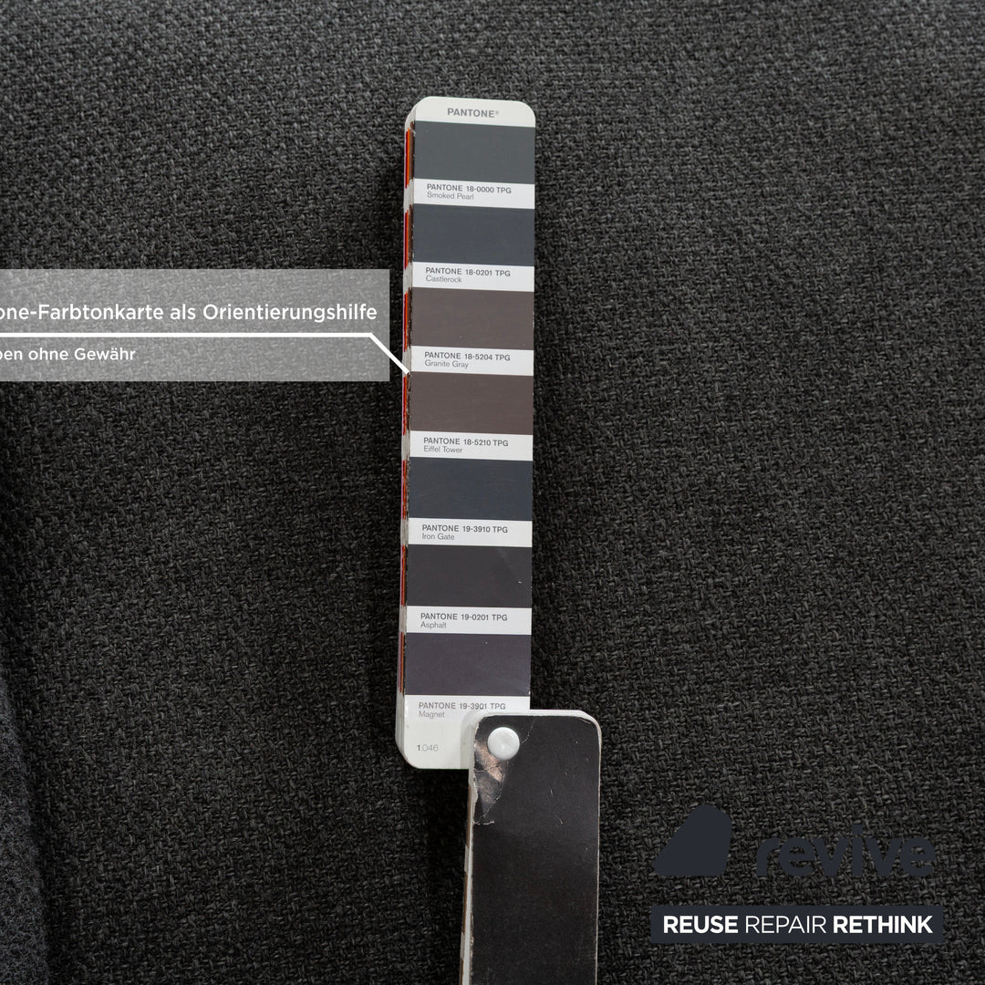 Canapé d'angle en tissu Liverpool de La Nuova Casa Gris Canapé gauche Recamiere