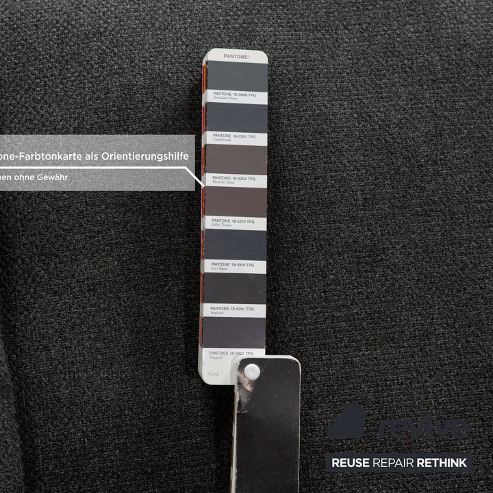 Canapé d'angle en tissu Liverpool de La Nuova Casa Gris Canapé gauche Recamiere