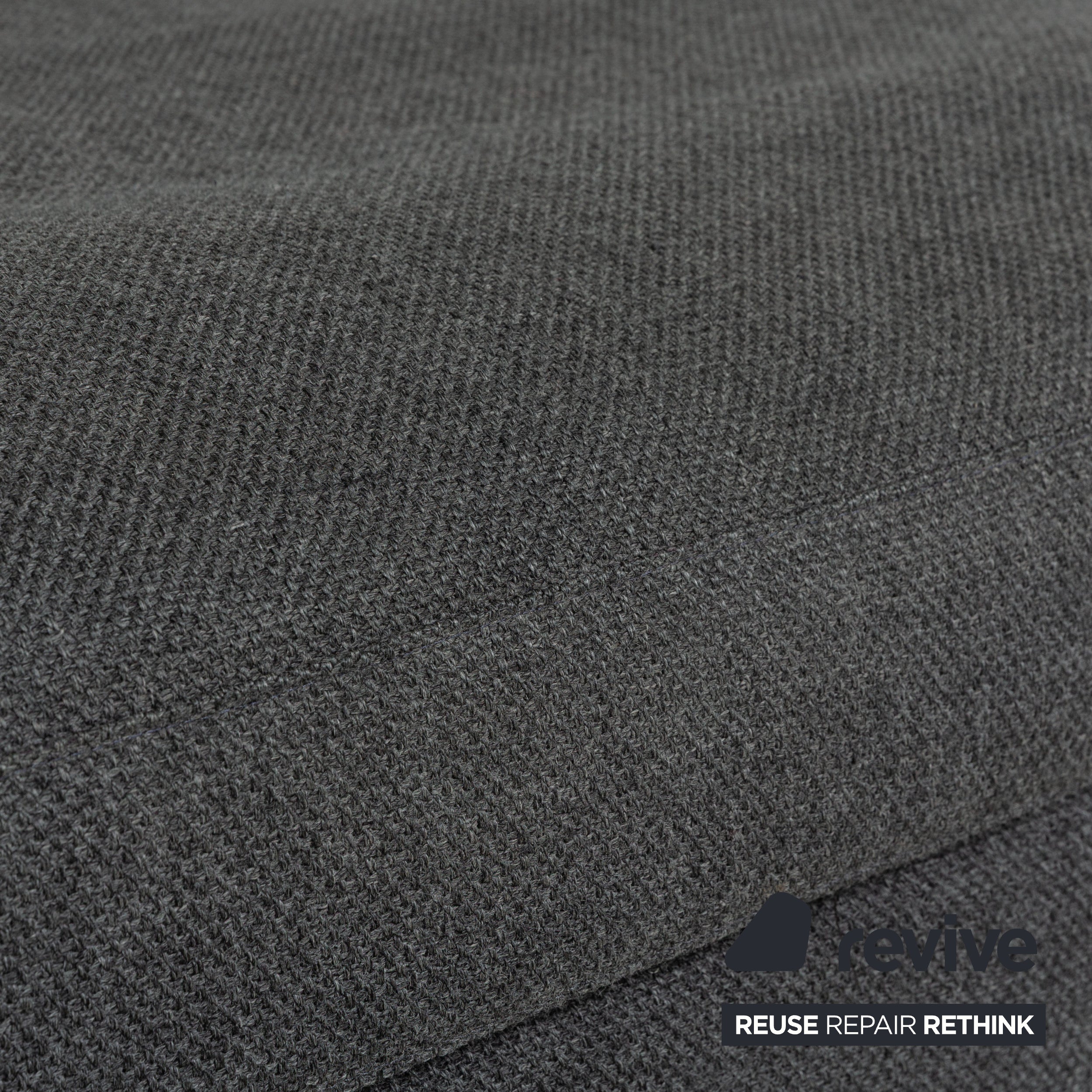 La Nuova Casa Liverpool Stoff Ecksofa Grau Recamiere links Sofa Couch