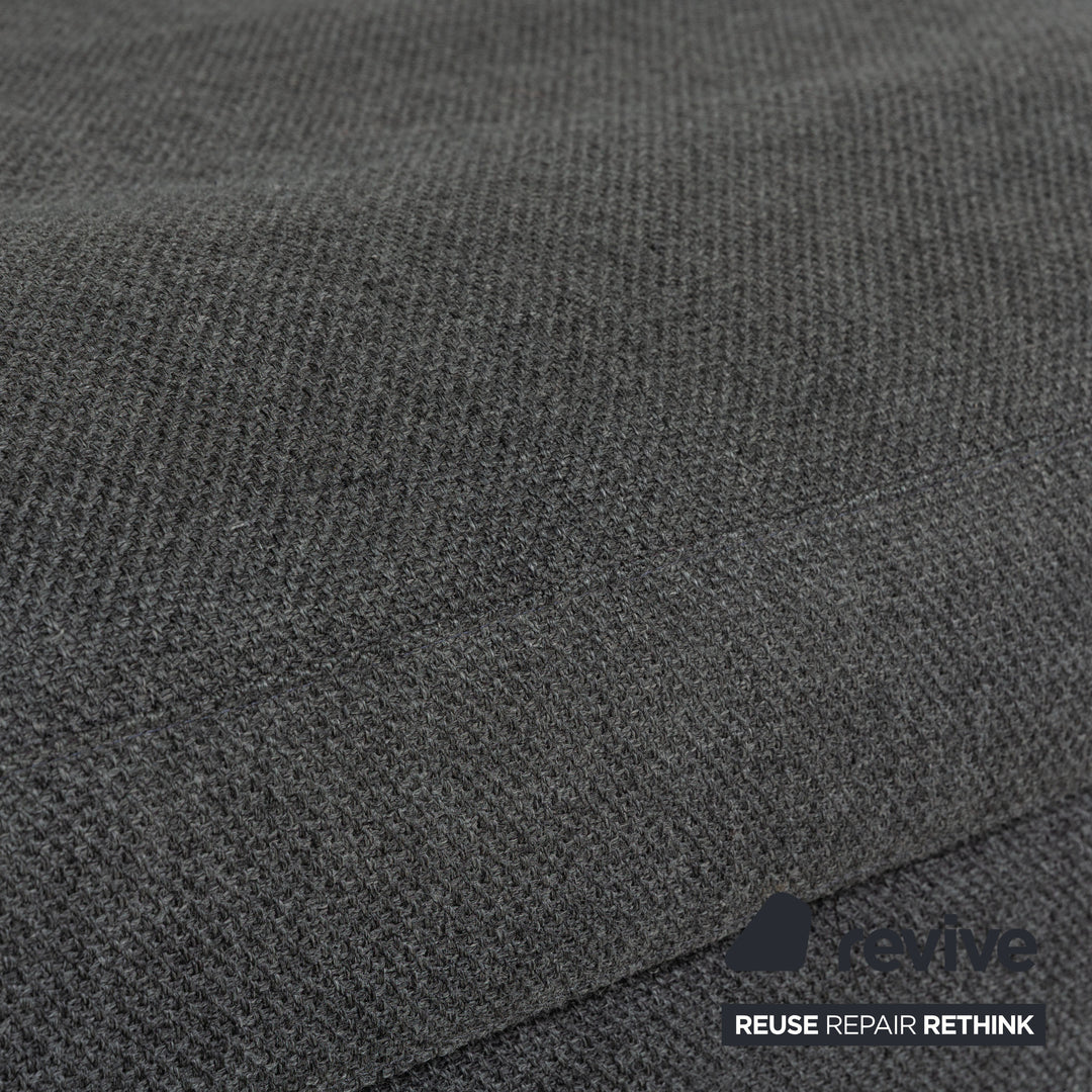 Canapé d'angle en tissu Liverpool de La Nuova Casa Gris Canapé gauche Recamiere