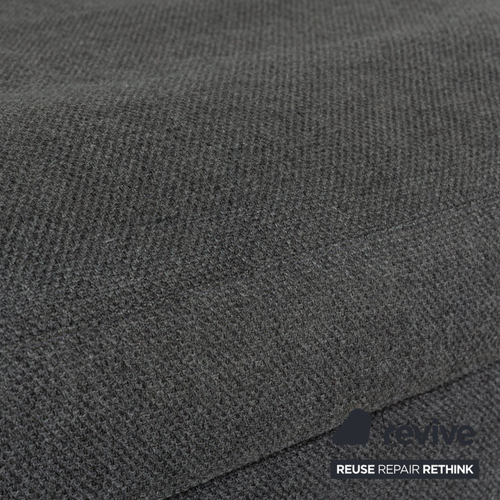 Canapé d'angle en tissu Liverpool de La Nuova Casa Gris Canapé gauche Recamiere