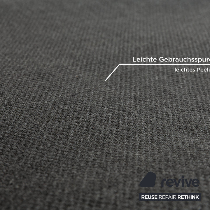 Canapé d'angle en tissu Liverpool de La Nuova Casa Gris Canapé gauche Recamiere