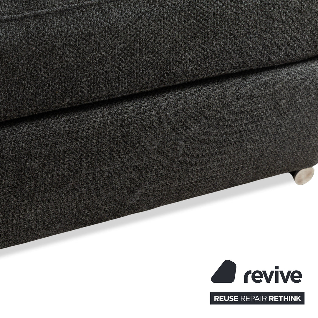 La Nuova Casa Liverpool Stoff Ecksofa Grau Recamiere links Sofa Couch