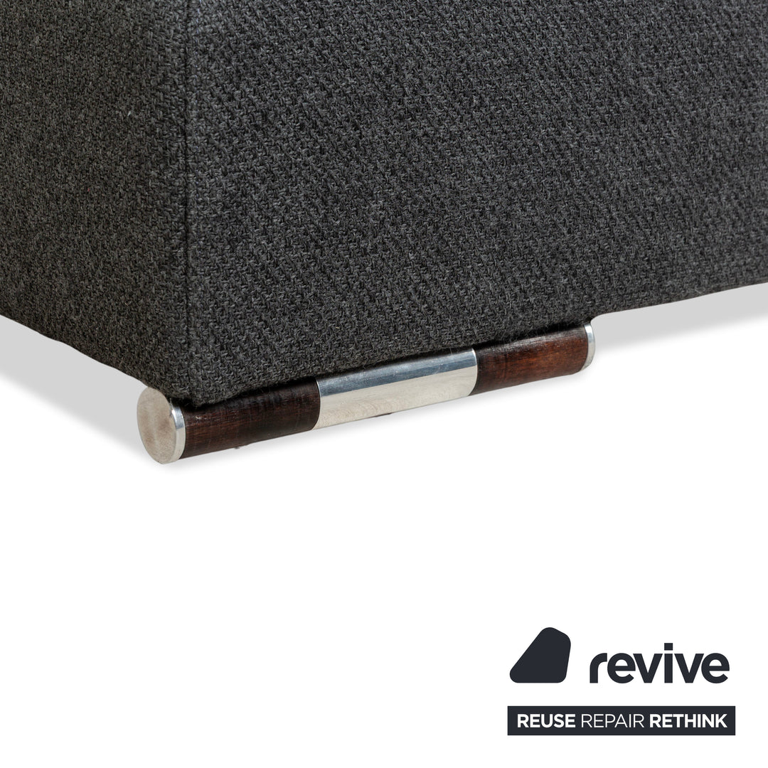 Canapé d'angle en tissu Liverpool de La Nuova Casa Gris Canapé gauche Recamiere