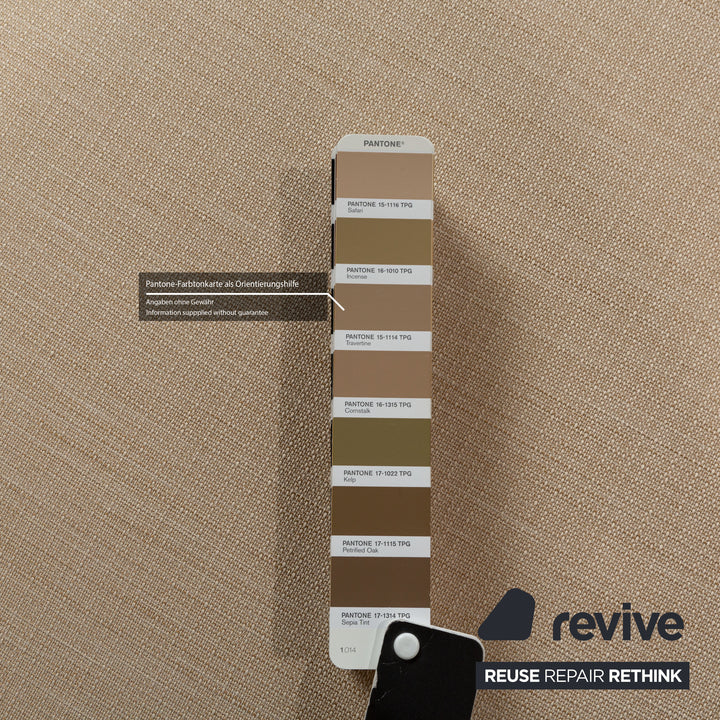 La Nuova Casa Luca Fabric Corner Sofa Beige Recamiere Right Sofa Couch