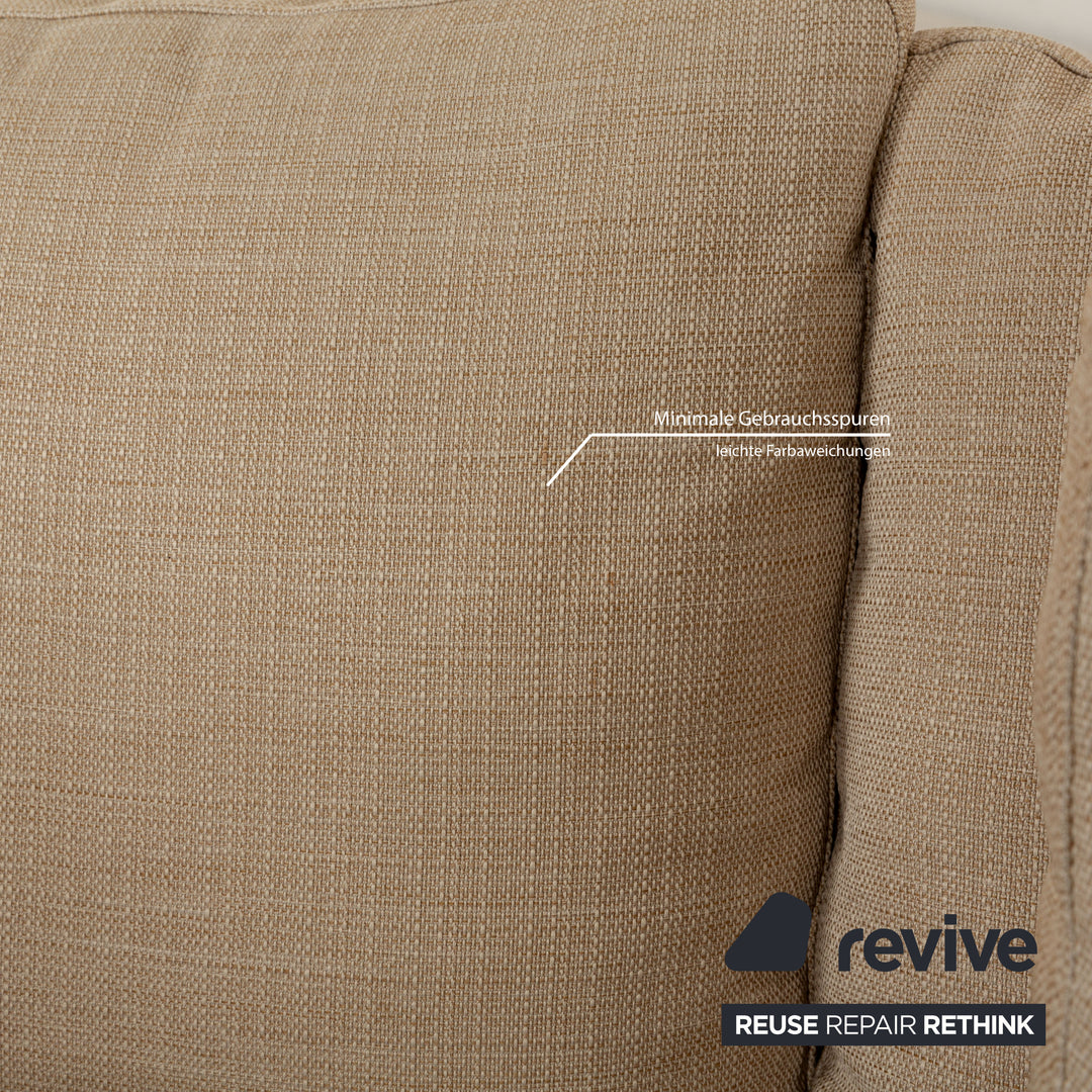 La Nuova Casa Luca Fabric Corner Sofa Beige Recamiere Right Sofa Couch