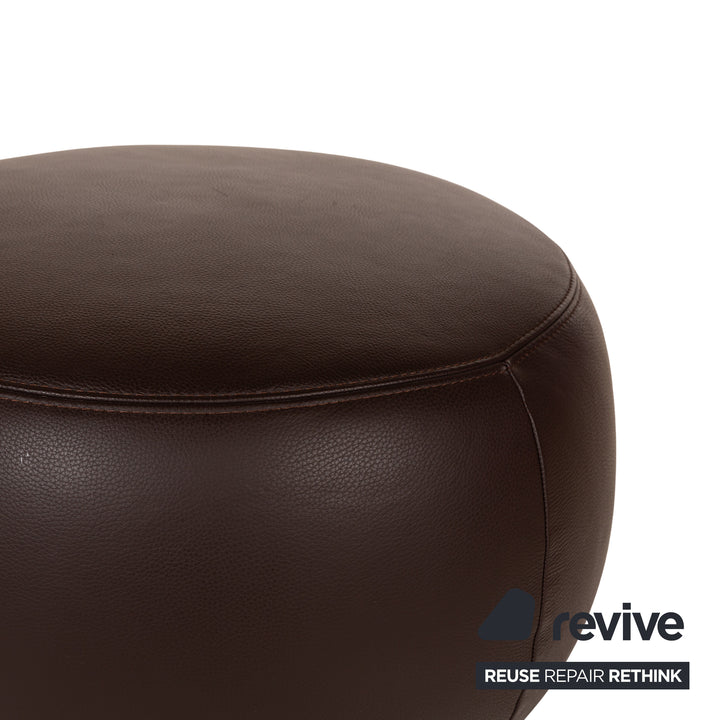 La Nuova Casa States Leather Stool Brown