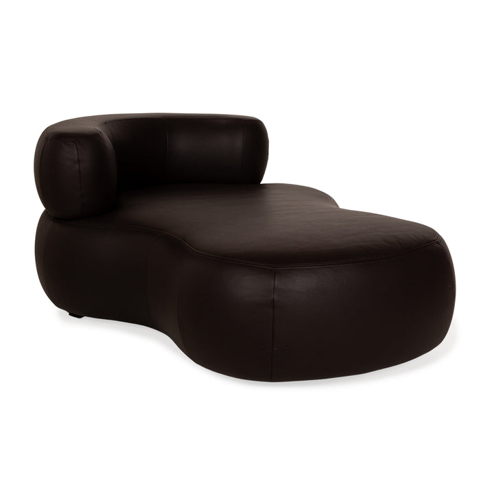 La Nuova Casa States Chaise longue en cuir marron