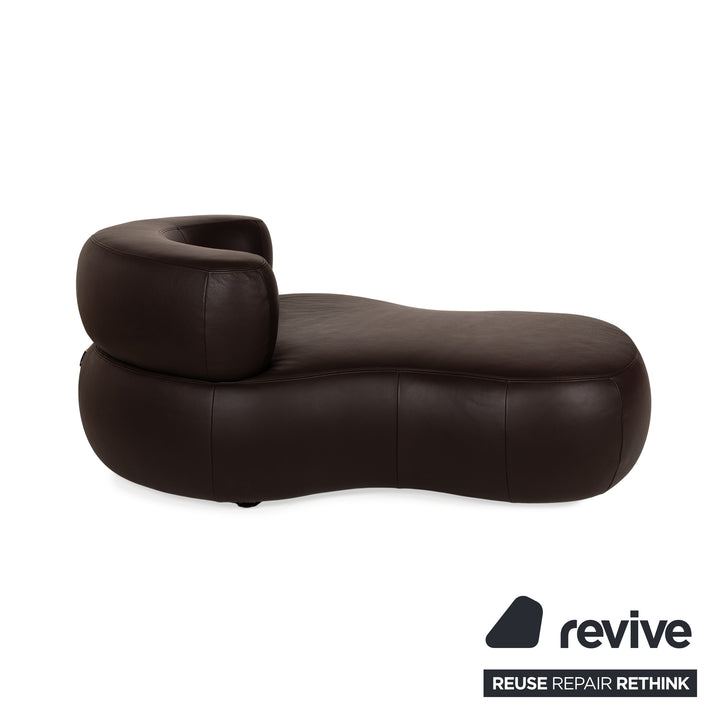 La Nuova Casa States Chaise longue en cuir marron