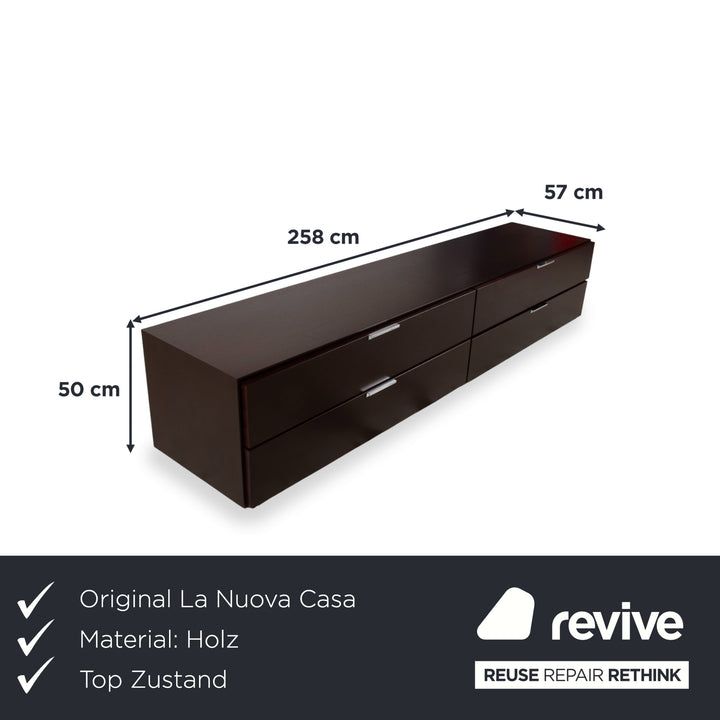 La Nuova Casa Tamigi Sideboard Lowboard Holz Braun