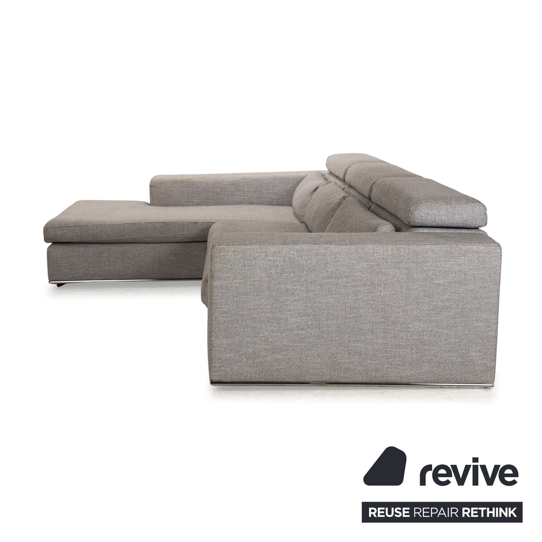 La Nuova Casa Toronto Stoff Ecksofa Recamiere Links Grau Sofa Couch